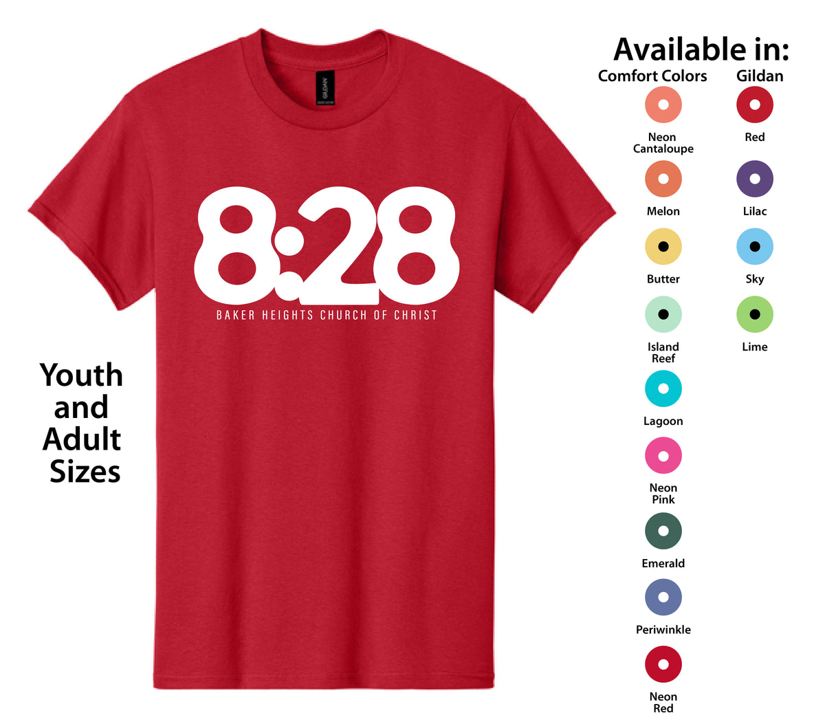Baker Heights 828 Tee