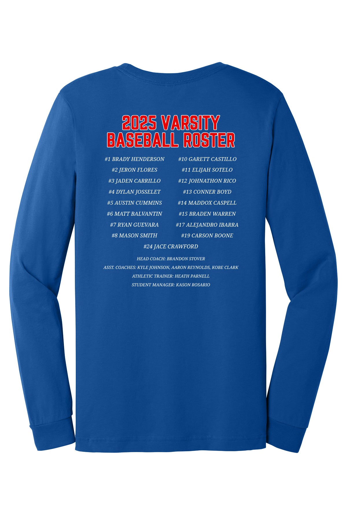 CHS Baseball '25 Playoff Bella L/S