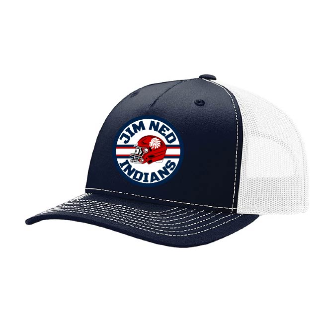 Navy/White Jim Ned Patch Cap