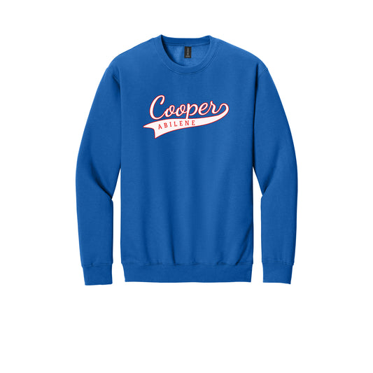 Cooper Script Gildan Crewneck Sweatshirt (Blue)