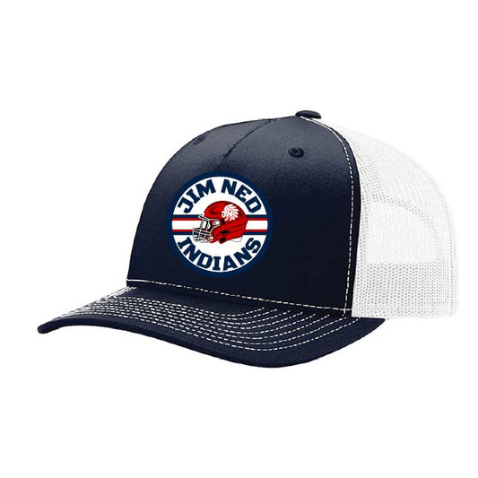 Navy/White Jim Ned Patch Cap