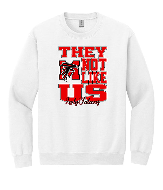 Mann Volleyball Not Like Us Crewneck Sweatshirt