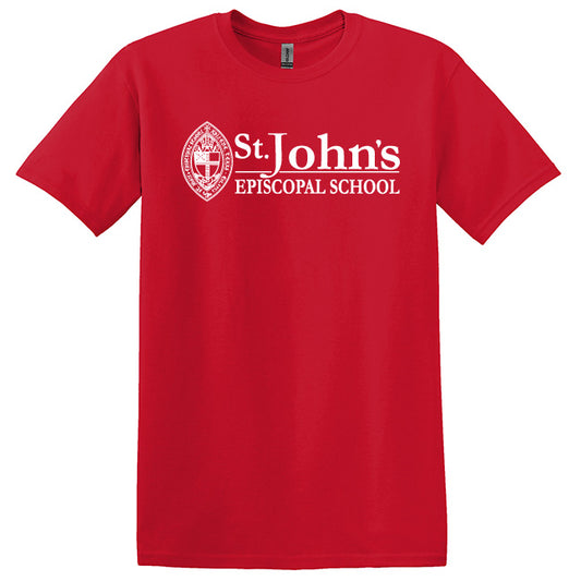 SJES Pre-School Uniform Tee Short-sleeve (Navy/ Red/ White)